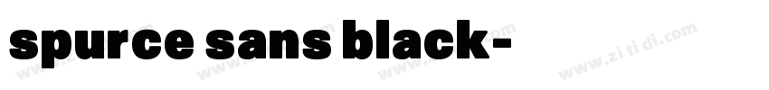 spurce sans black字体转换